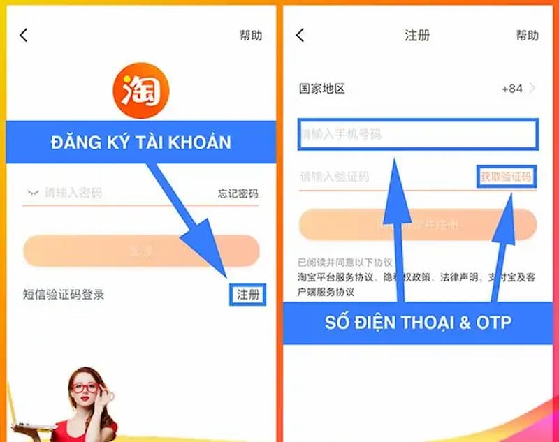 Các bước cơ bản giúp mua hàng Taobao trực tiếp tại ứng dụng