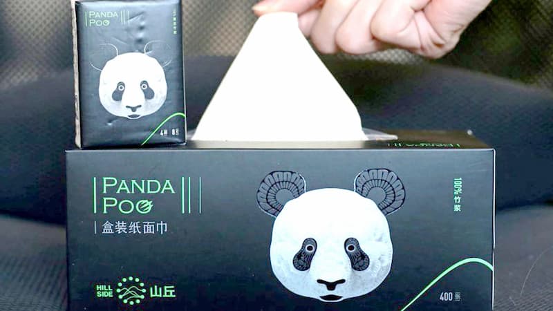 Nhập khăn giấy Trung Quốc loại cao cấp Panda Poo