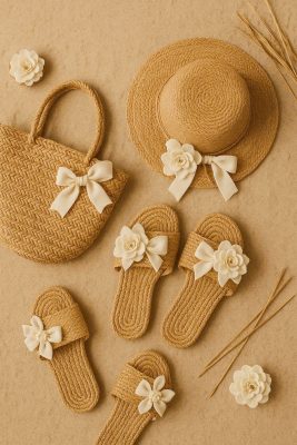 Order taobao đồ đi biển bằng cói