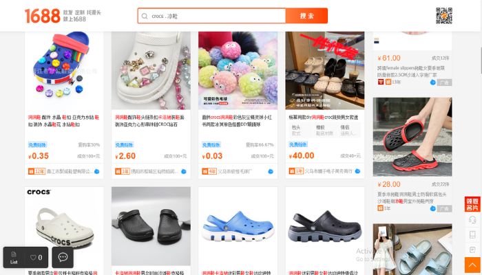Nhập dép Crocs Trung Quốc