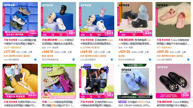 Nhập dép Crocs Trung Quốc