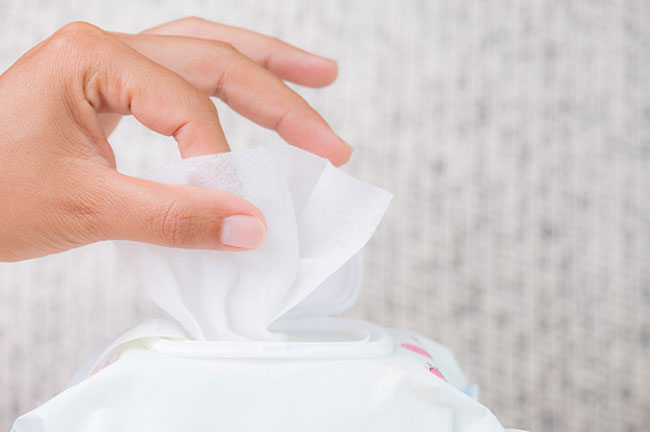 Nhập khăn ướt Trung Quốc