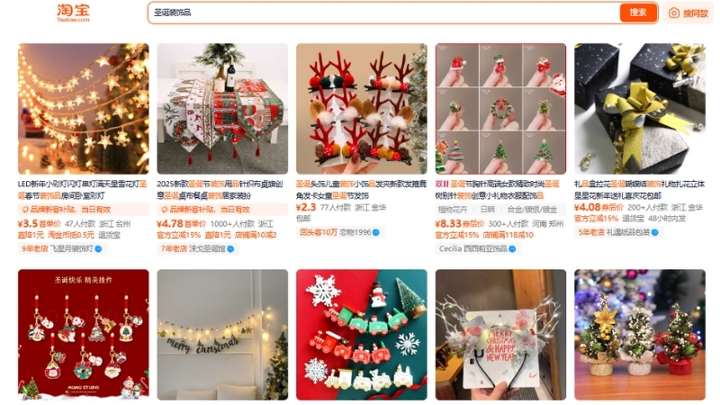 Nhập đồ trang trí Noel