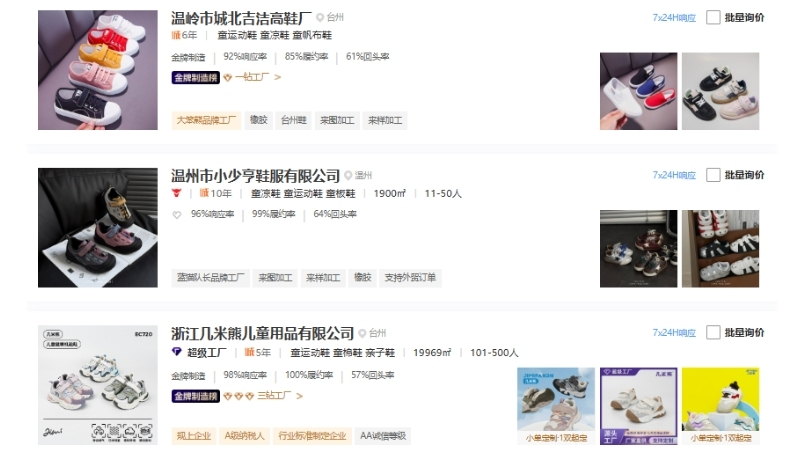 Nhập giày dép trẻ em Trung Quốc