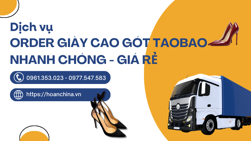 Order giày cao gót Taobao